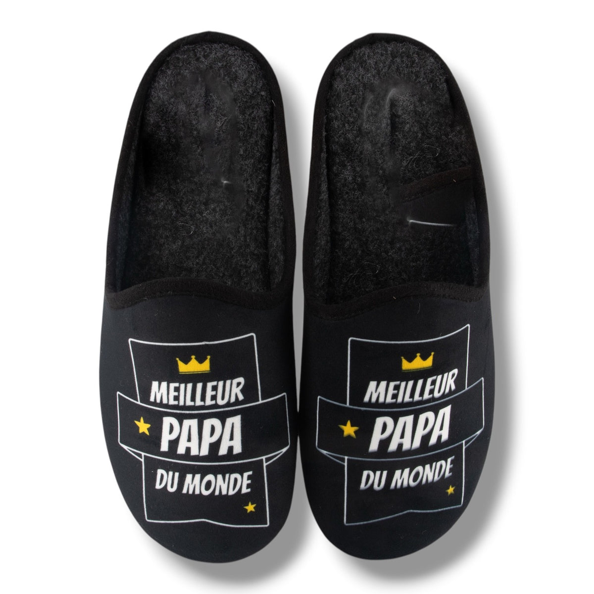 Pantoufles humoristiques papa « Meilleur papa du monde » – vue 7