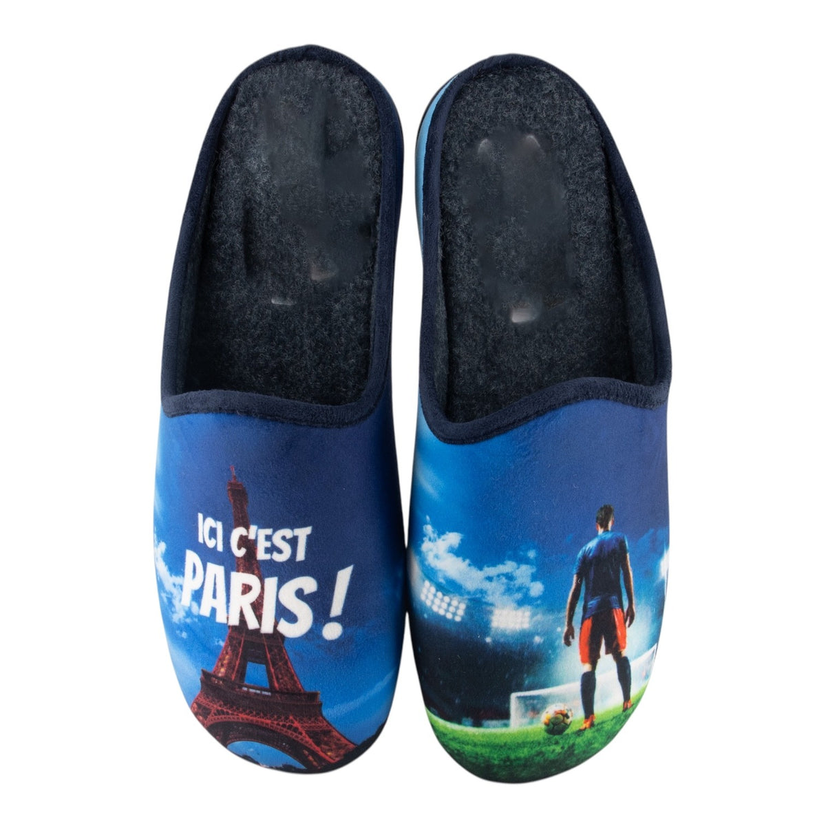 Pantoufles humoristiques Paris « Ici, c'est Paris ! » – vue 7