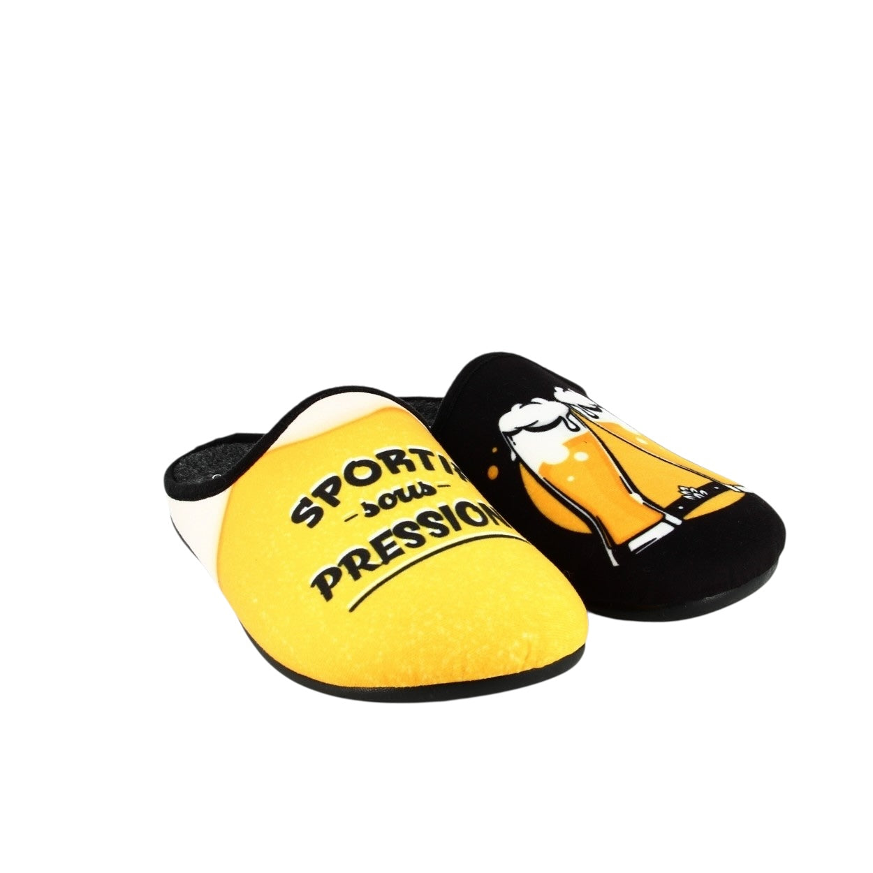 Pantoufles humoristiques « Sportif sous pression »