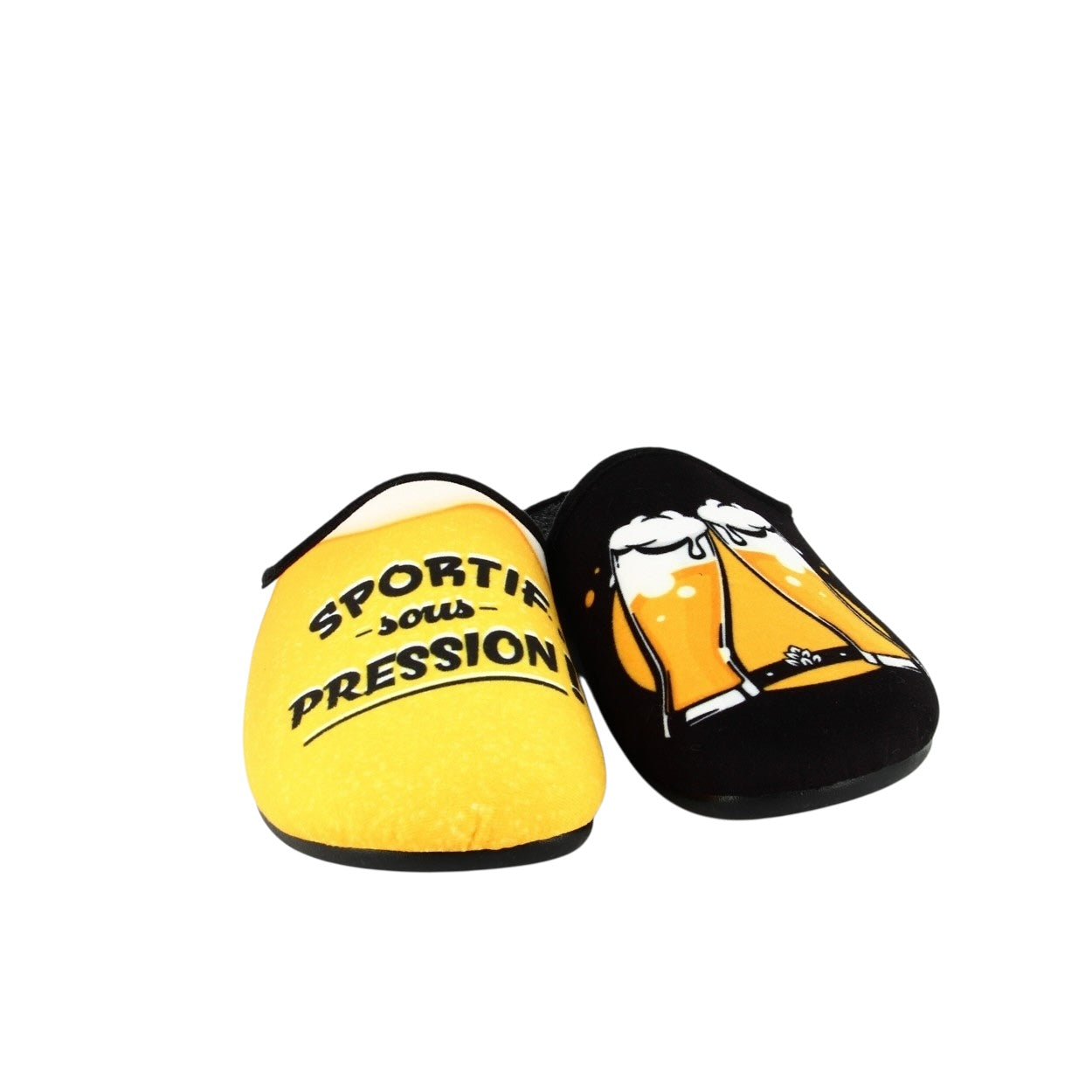 Pantoufles humoristiques « Sportif sous pression »